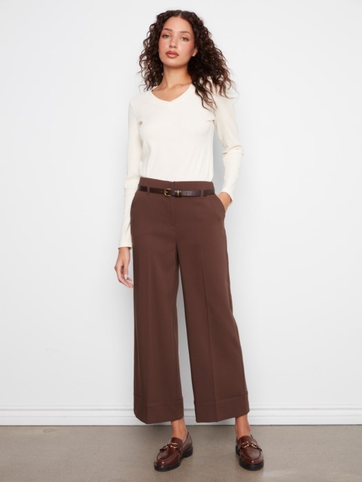 Pantalon large ceinturée – CHARLIE B