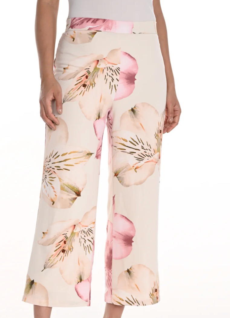 Pantalon ornés de fleurs- FRANK LYMAN 