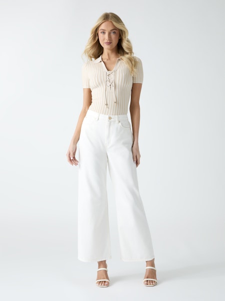 Pantalon jambe large longueur cheville – GUESS - W6GAJCD1125 - Guess