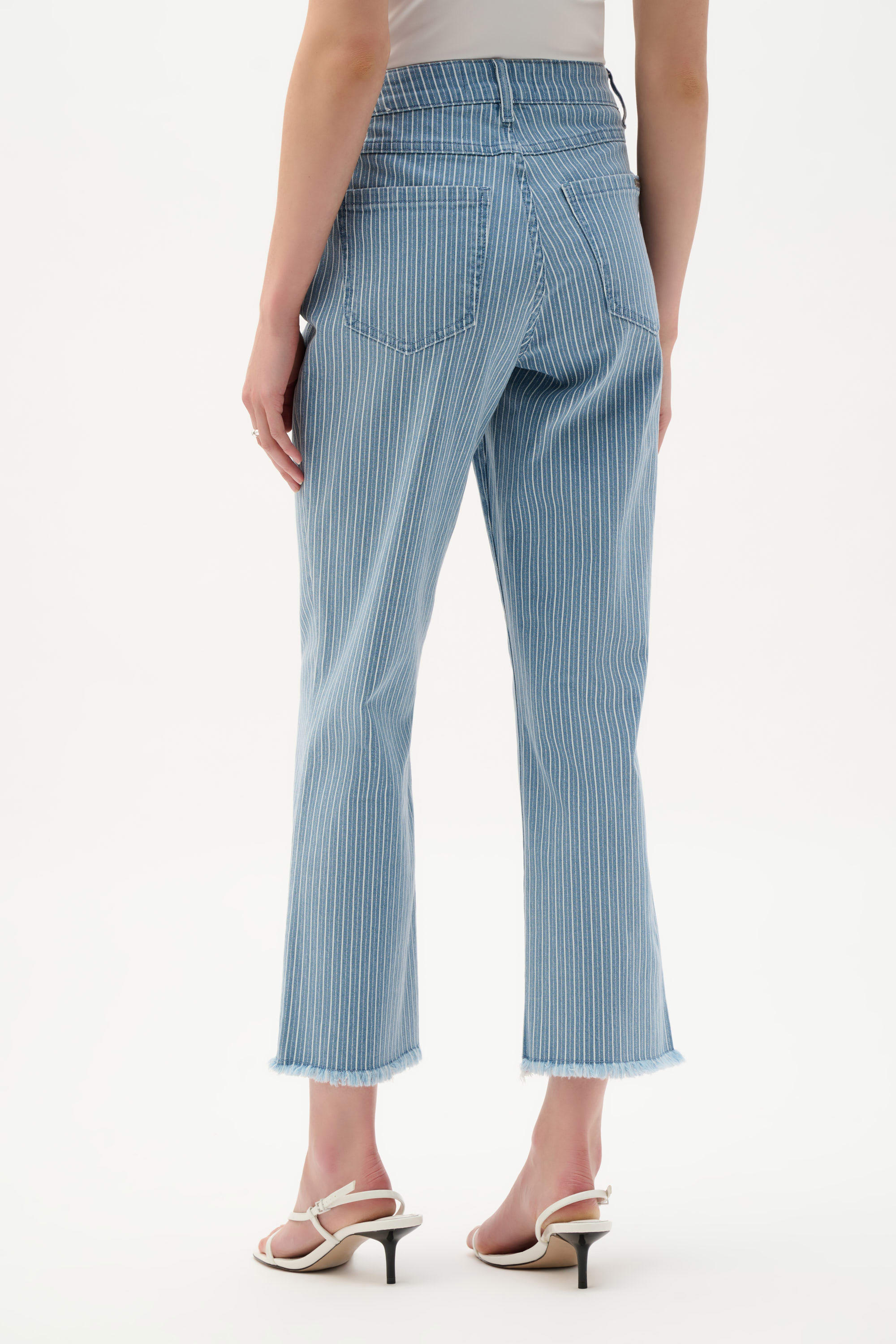 Jeans coupe droite coton rayé – JOSEPH RIBKOFF
