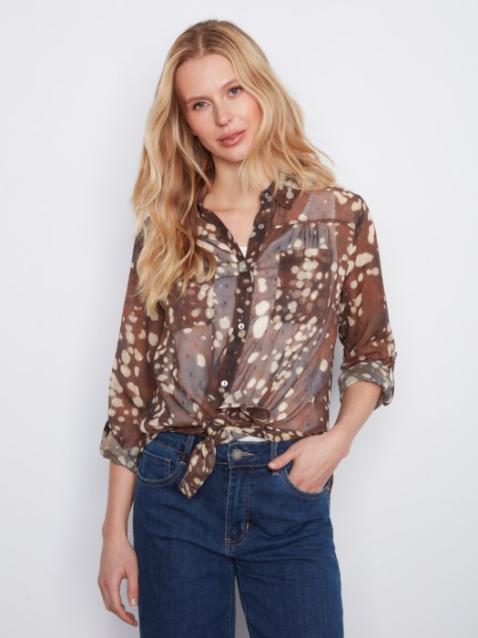 Chemise imprimée - CHARLIE B - C4308 - Charlie B