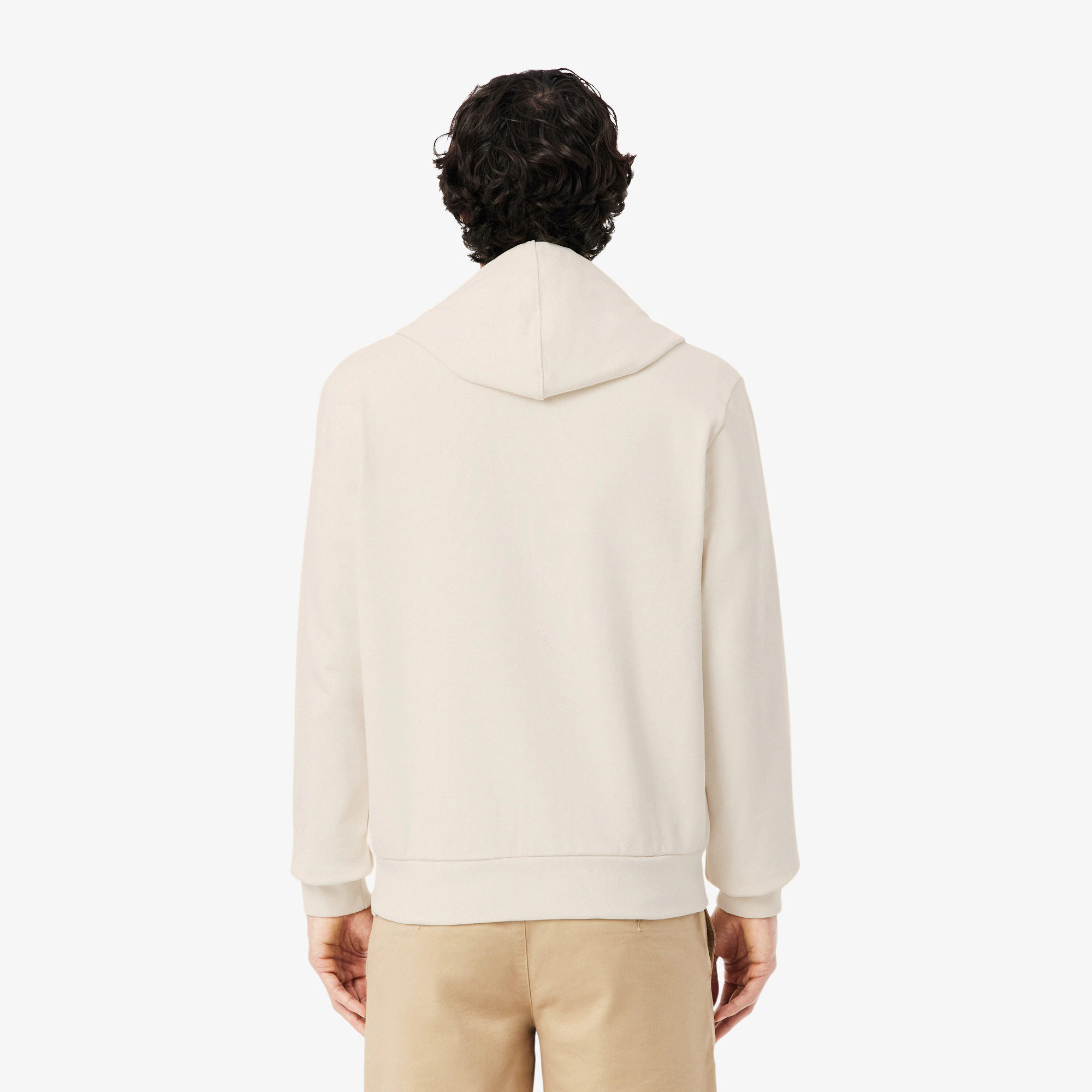 Sweat à capuche zippé color block – LACOSTE