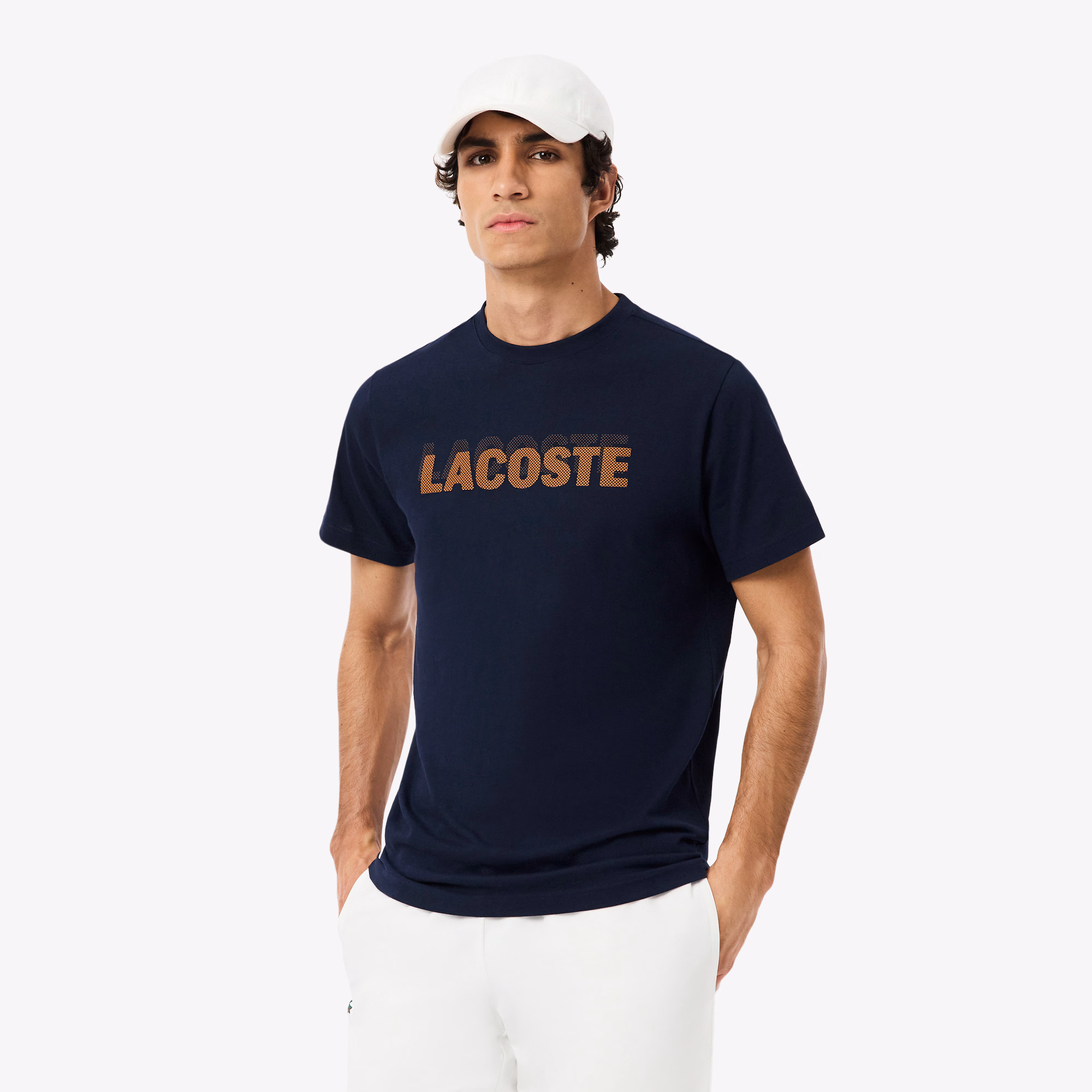 T-shirt sport à logo contrasté – LACOSTE - TH0217 - LACOSTE
