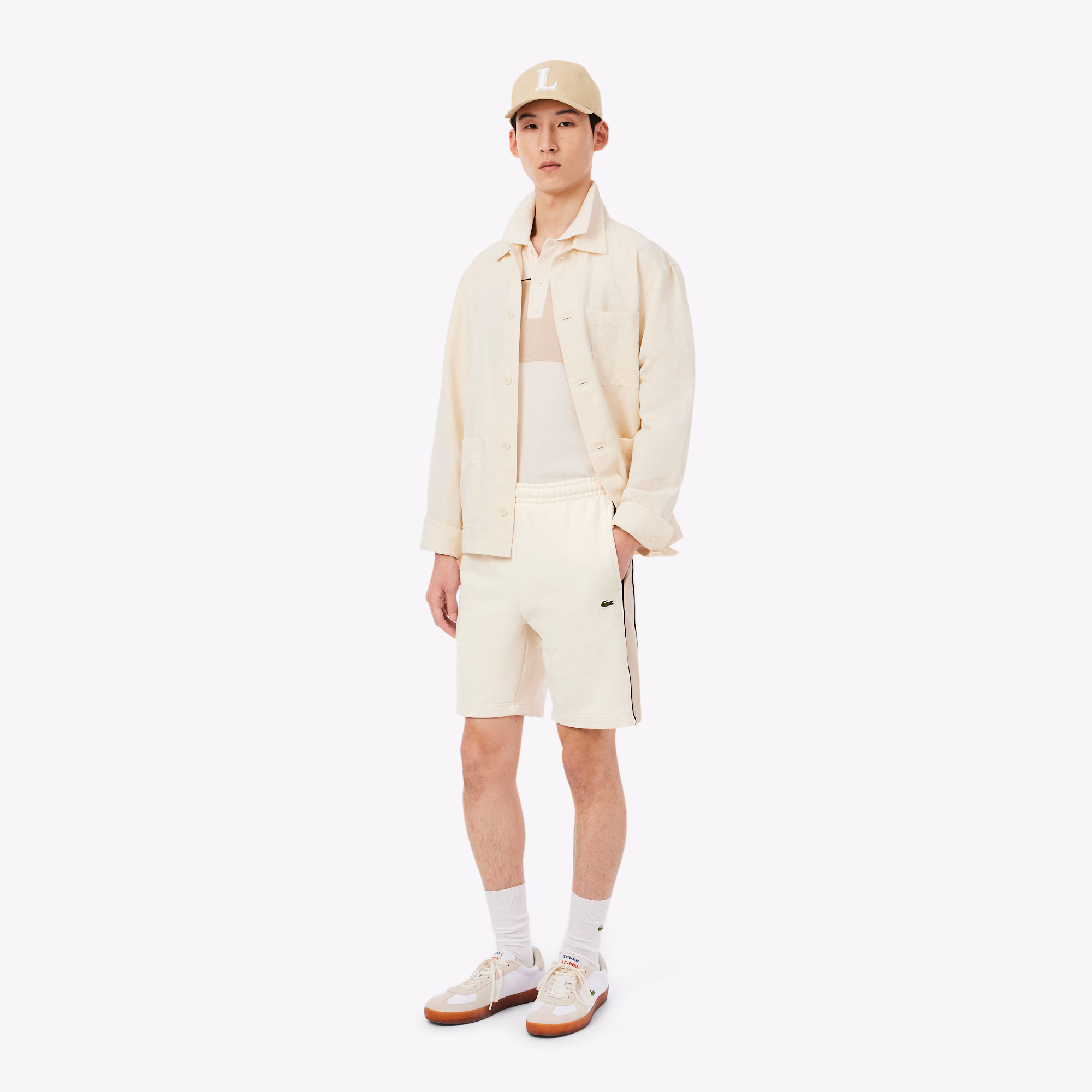 Short en molleton color-block – LACOSTE