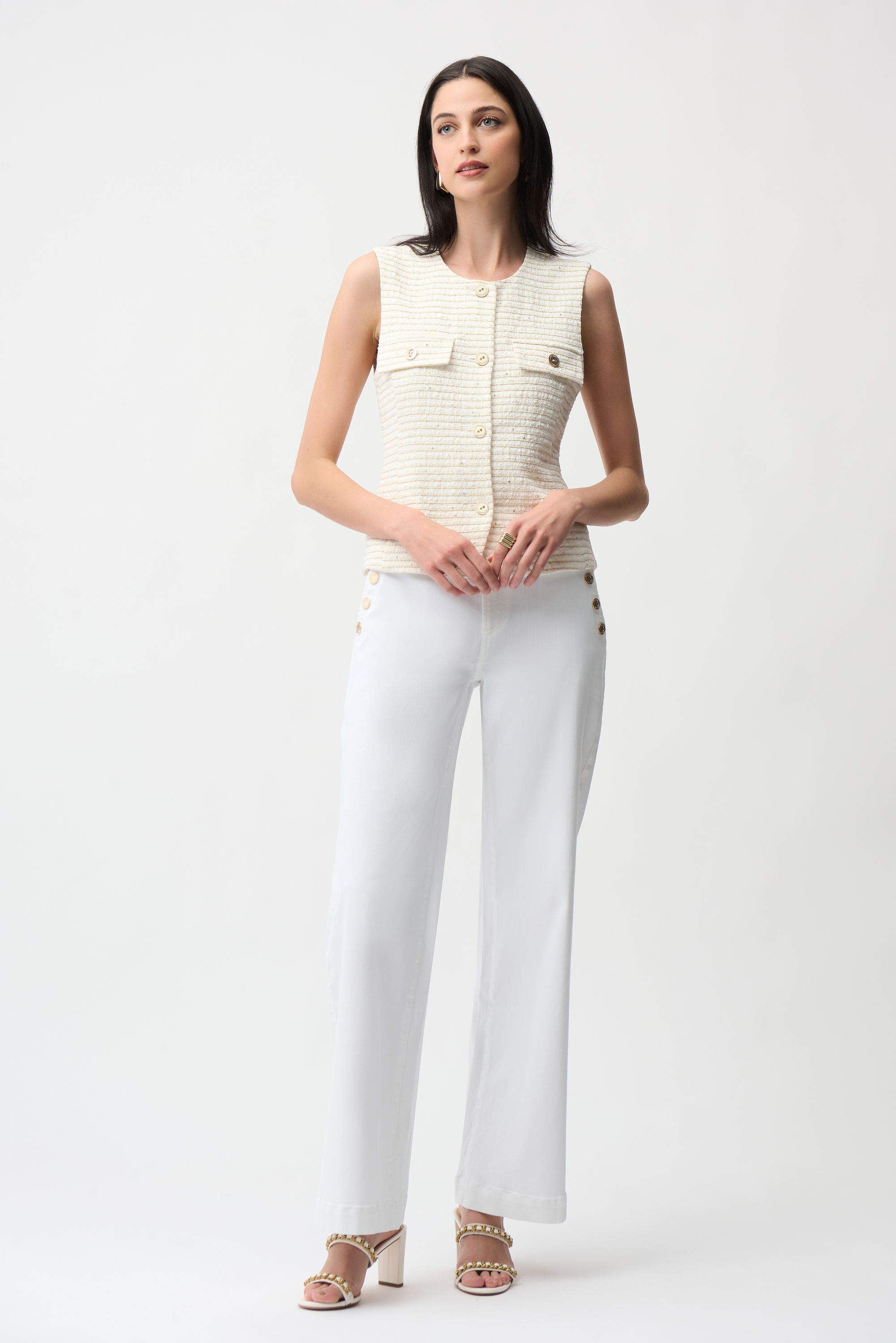 Pantalon évasé taille haute – JOSEPH RIBKOFF