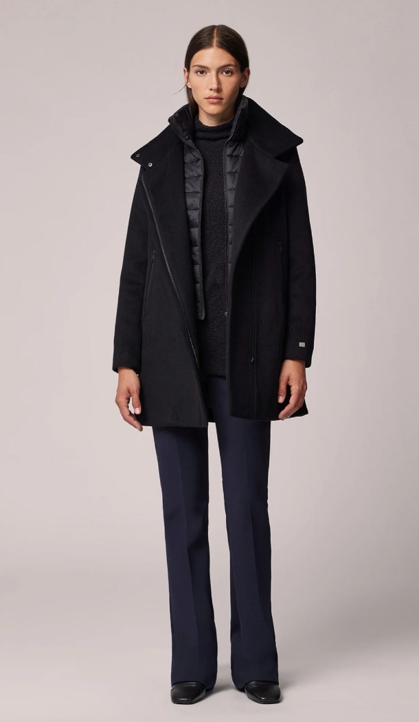 Manteau Abbi avec plastron amovible - SOIA KYO
