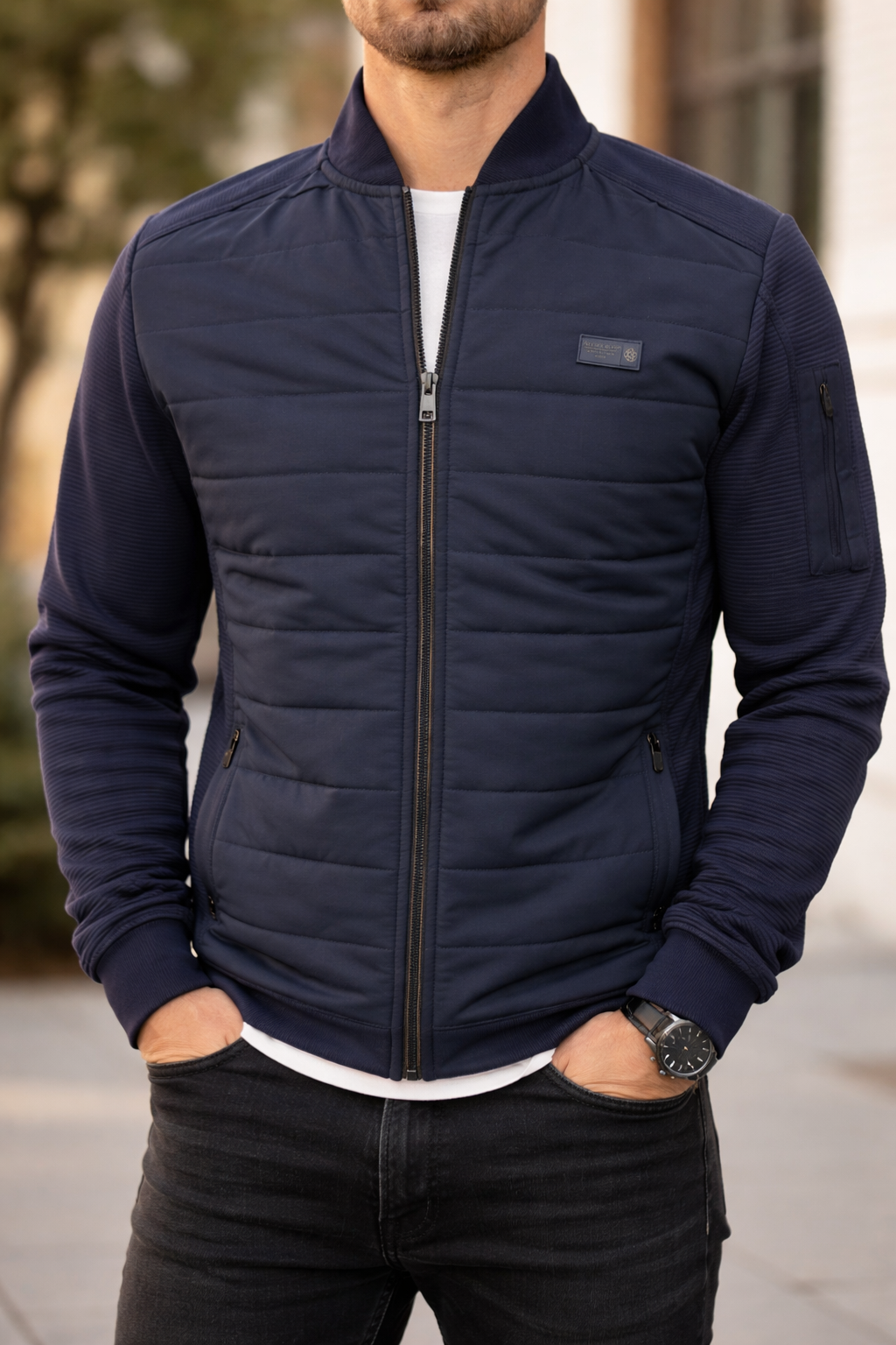 Cardigan matelassé moderne – FELLOWS UNITED - 61.2621 - Fellows United