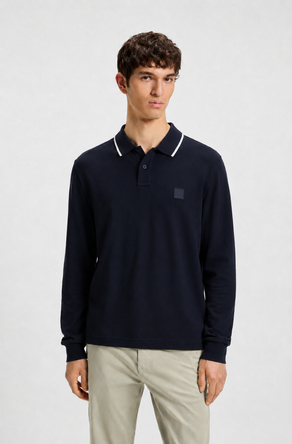 Polo PasserFord manches longues – HUGO BOSS - 50566186-404 - Hugo Boss