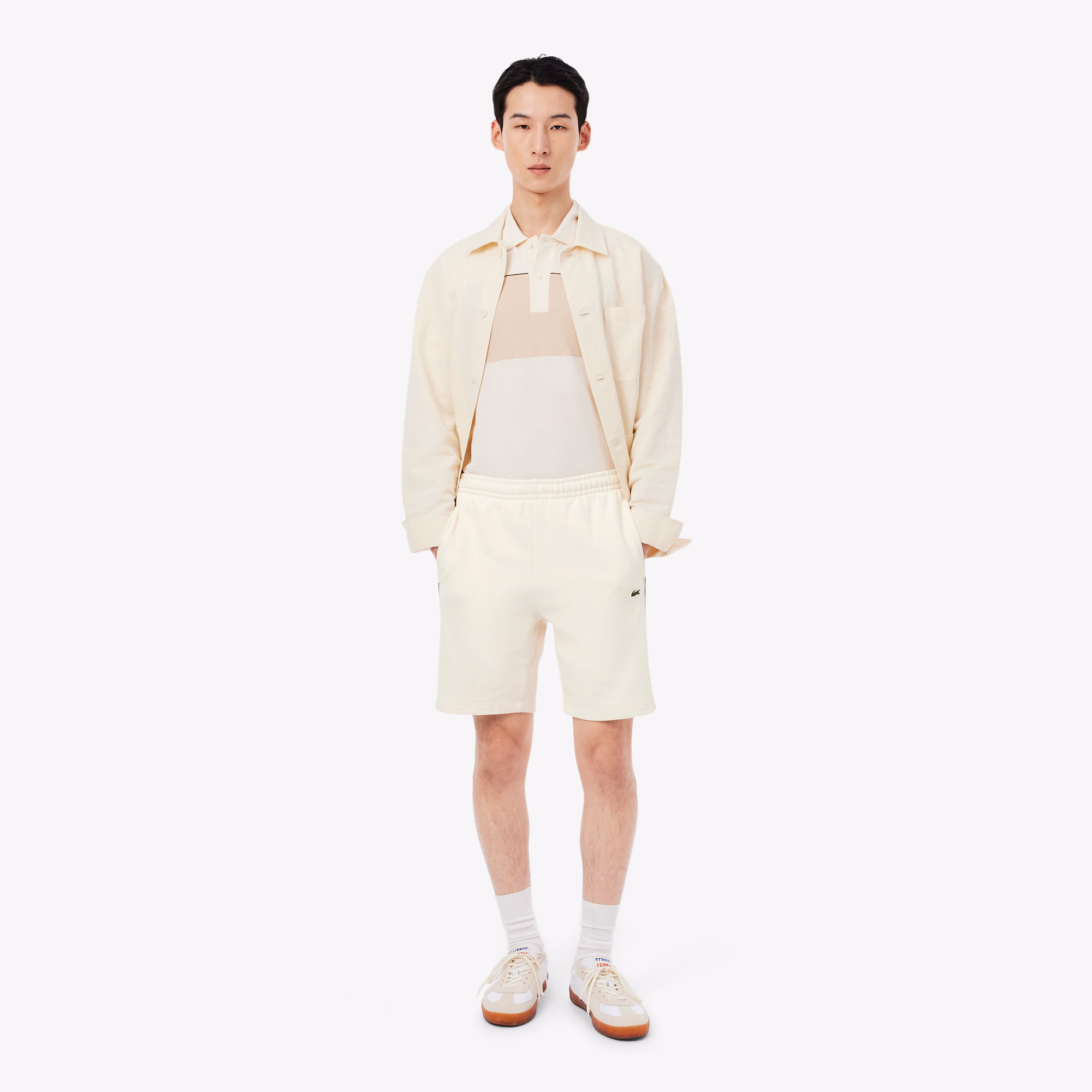 Short en molleton color-block – LACOSTE