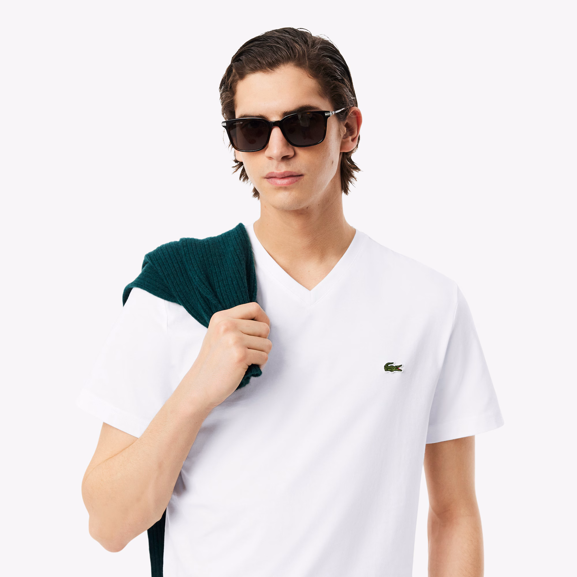 T-shirt col V classique – LACOSTE