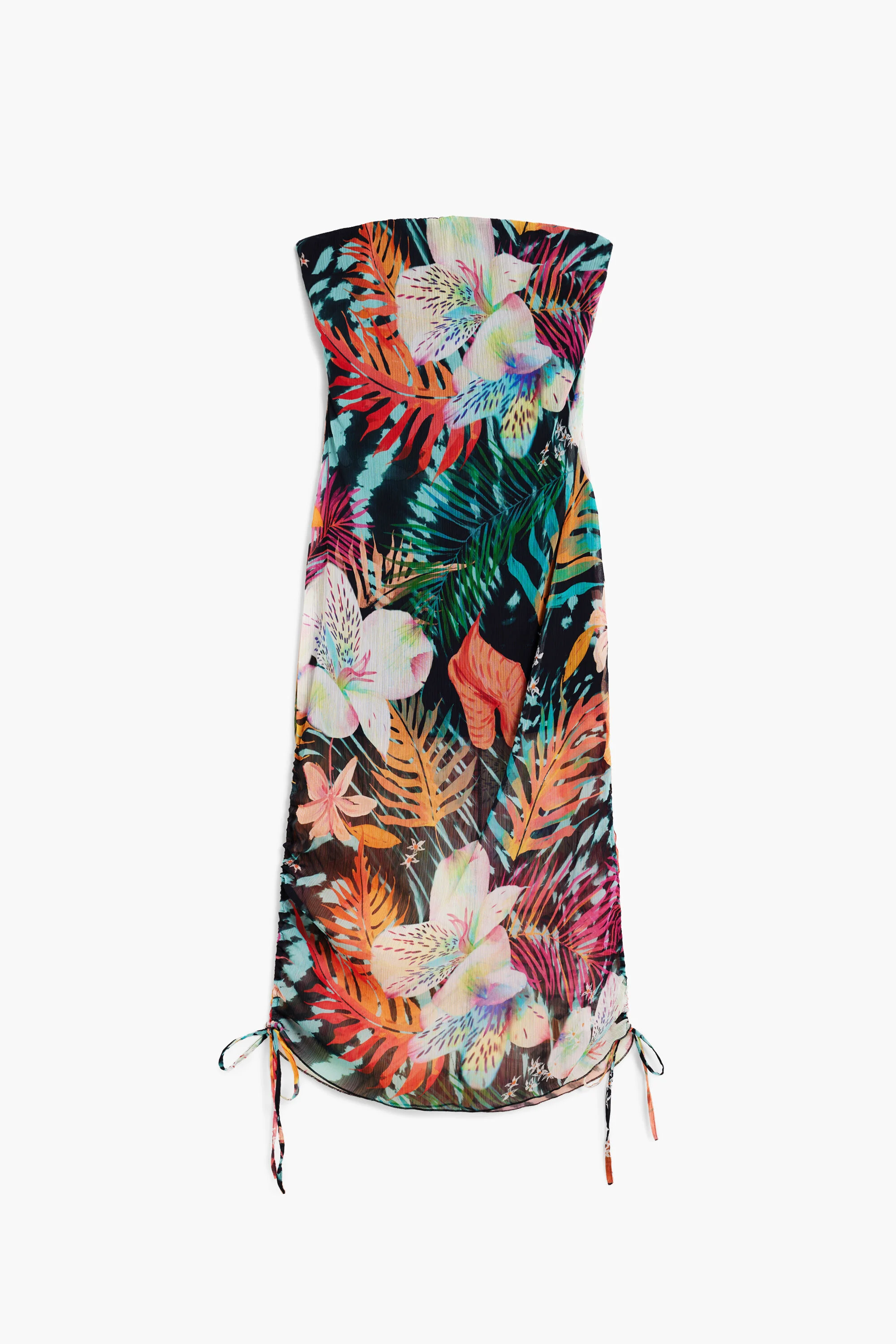 Robe bandeau imprimé tropical – DESIGUAL