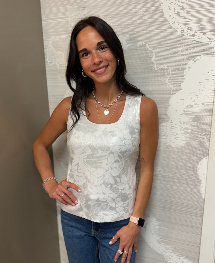 Camisole à paillettes - MICHAEL KORS - MS45198 - Michael Kors