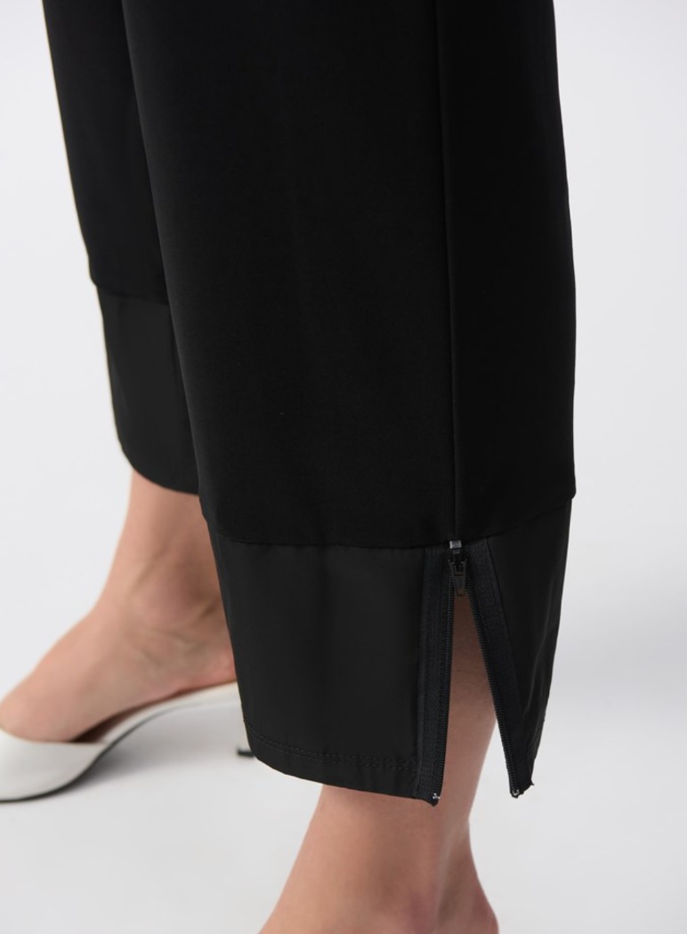 Pantalon coupe droite en tricot soyeux et à mémoire - JOSEPH RIBKOFF