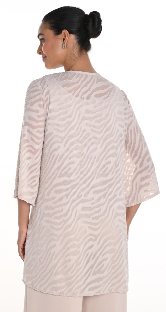 Veste ajourée à motif zebré - FRANK LYMAN 