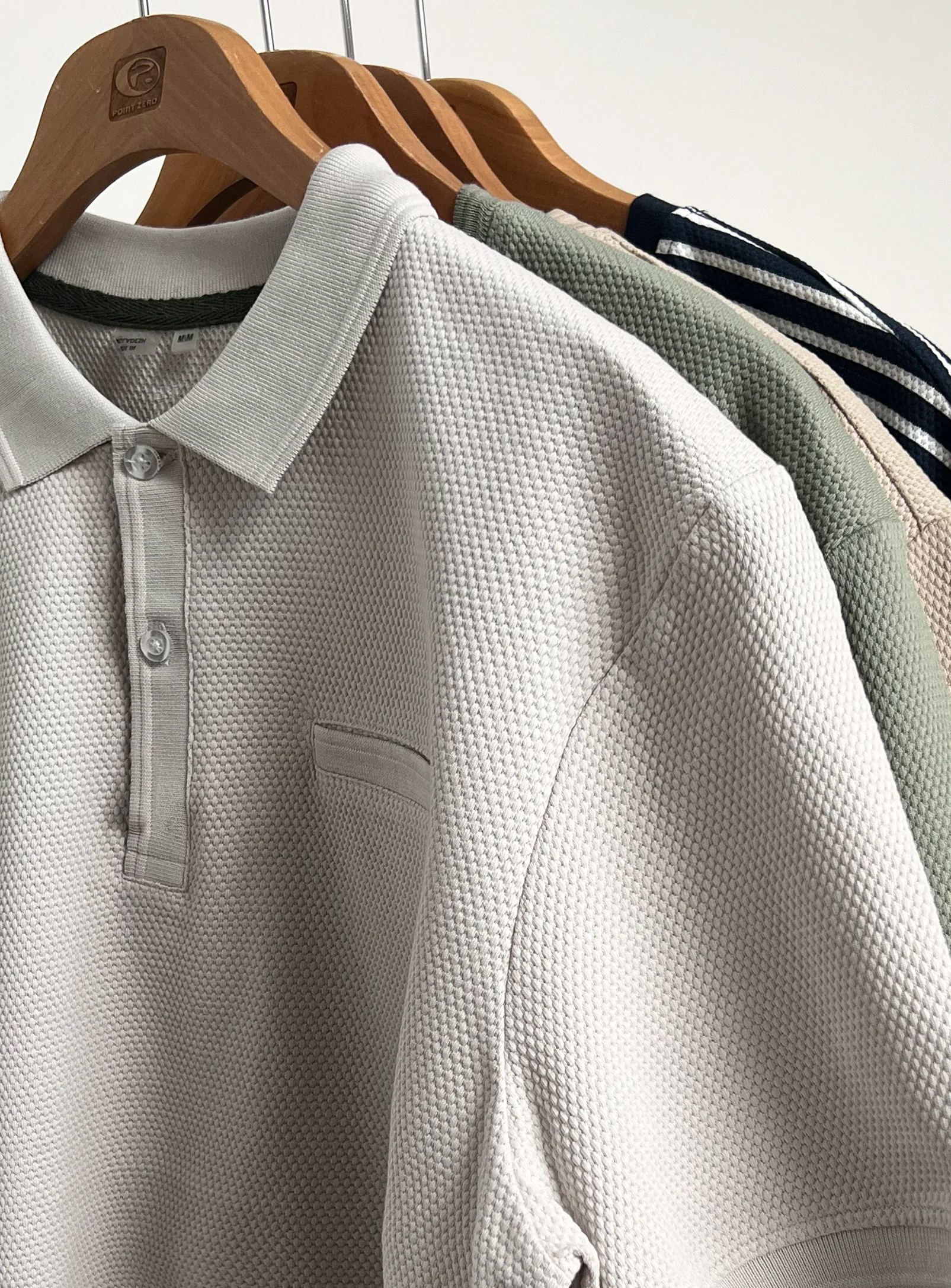 Polo Trent jacquard texturé élégant – POINT ZÉRO