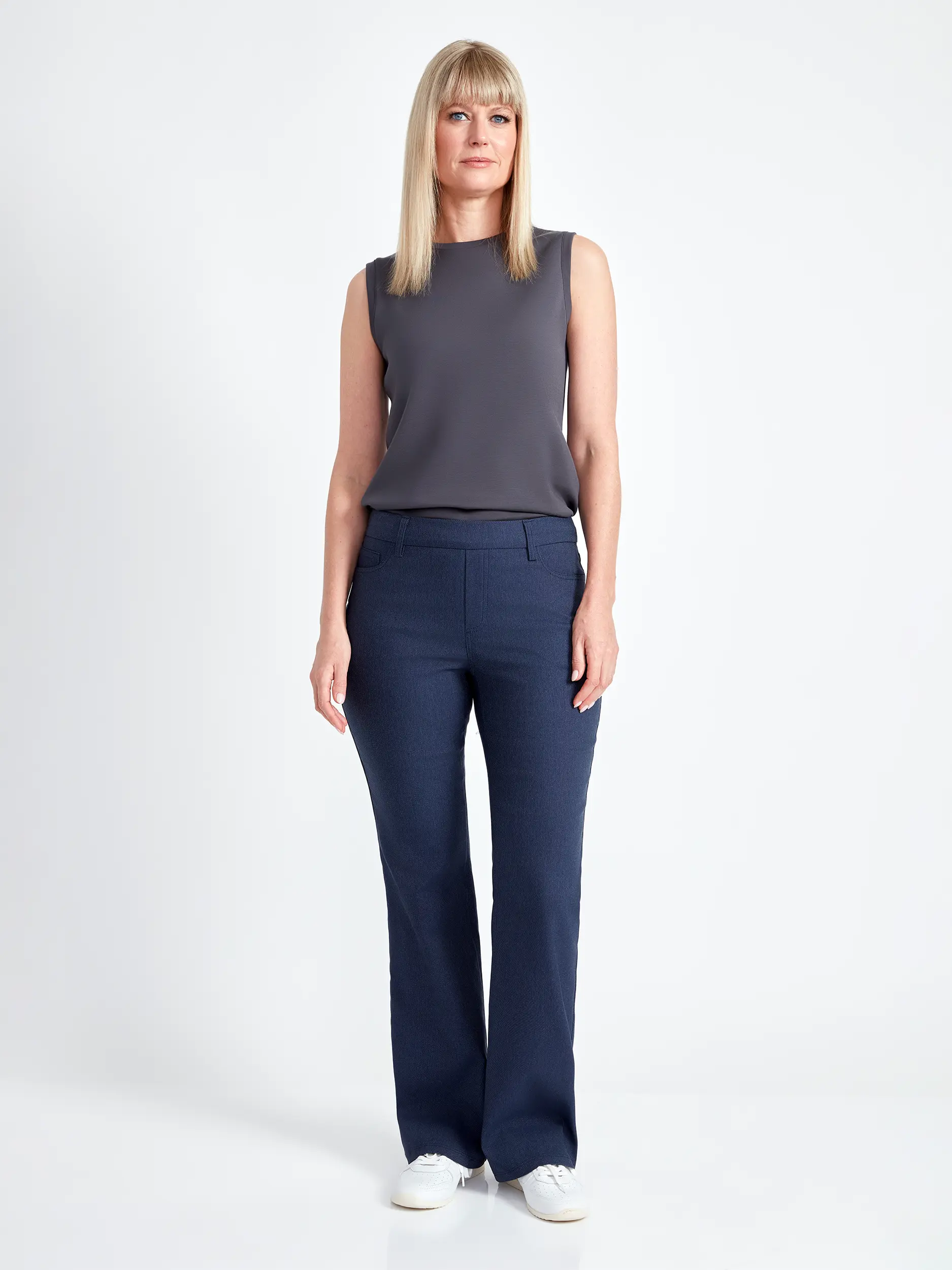 Pantalon bootcut effet denim – UP