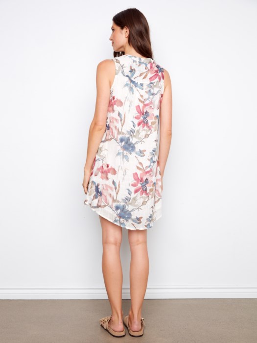 Robe sans manches Henley en coton mélangé – CHARLIE B
