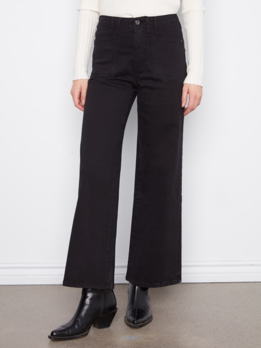 Pantalon twill jambe large – CHARLIE B - C5790 - Charlie B