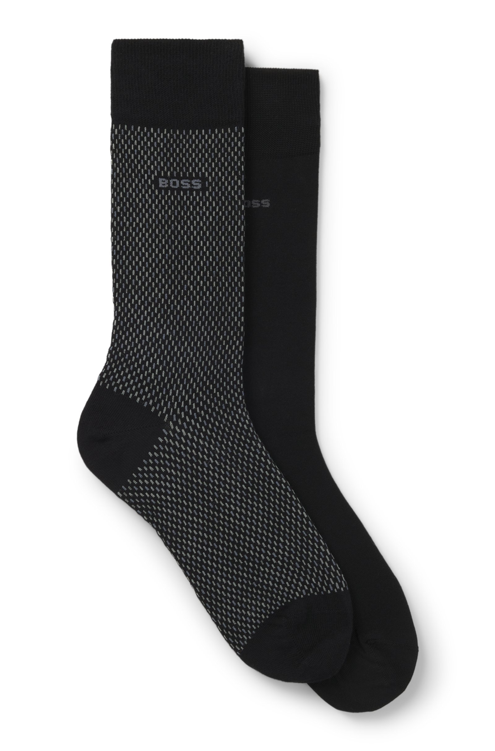 Lot de deux paires de bas mi-mollet – HUGO BOSS - 50487872 - Hugo Boss