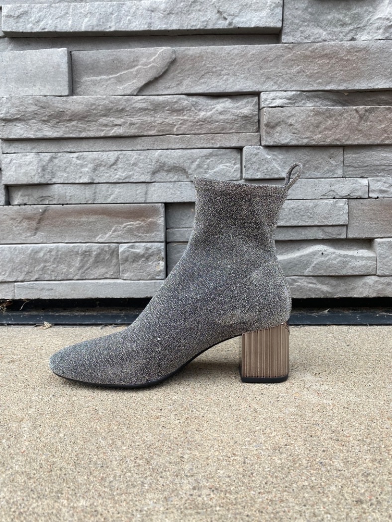 Botte brillante à talon métallique- MICHAEL KORS - 40F2POME5D - Michael Kors