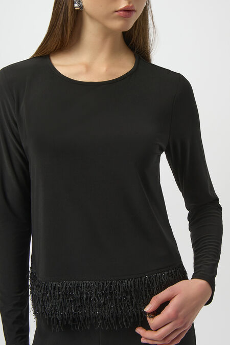 Tricot raffiné à col rond – JOSEPH RIBKOFF