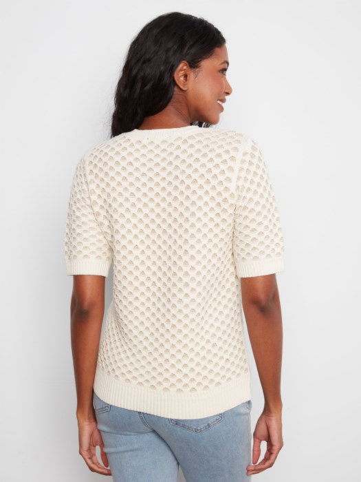 Pull nid d'abeille - CHARLIE B