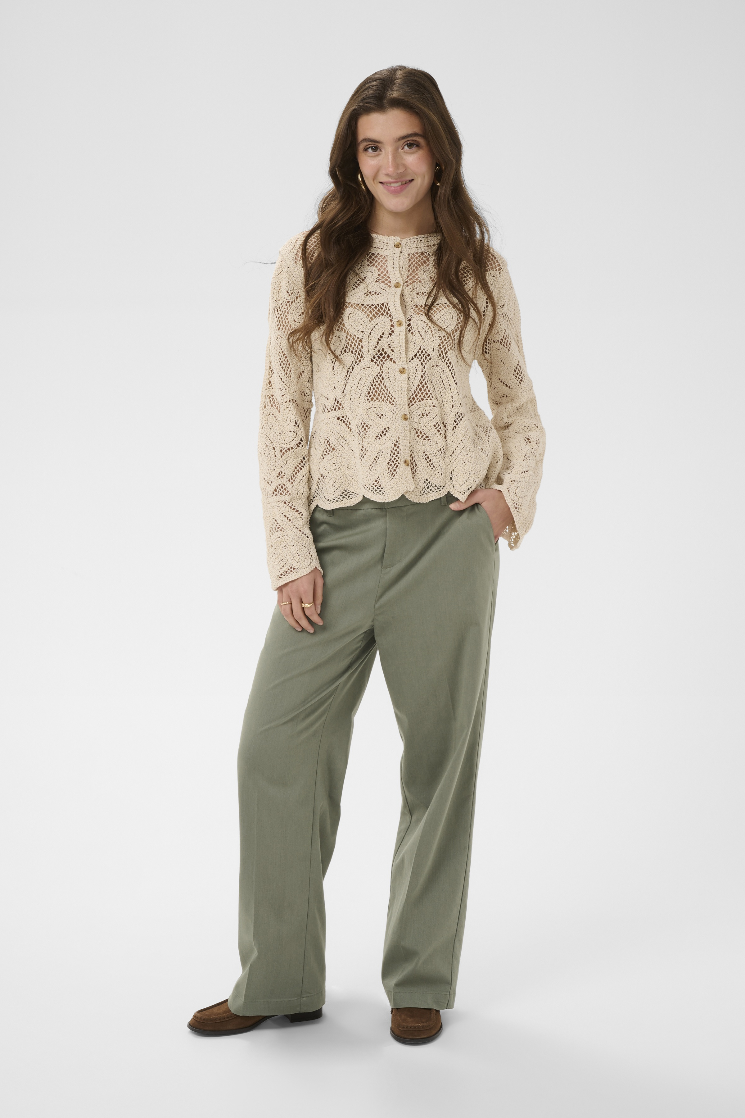 Pantalon Gia – CREAM