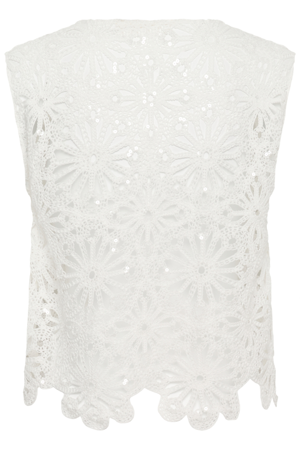 Pull sans manches Merinda – CREAM