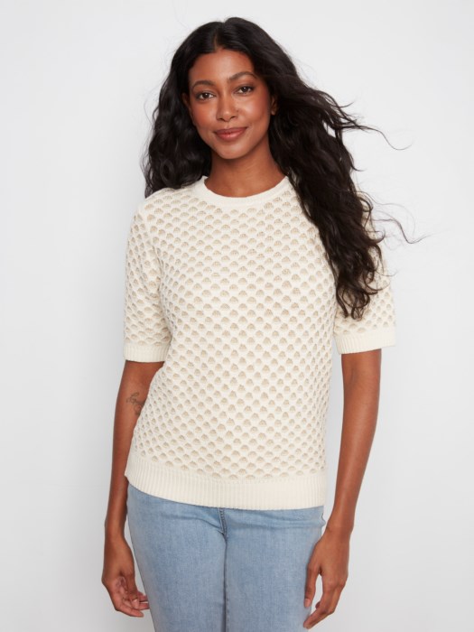Pull nid d'abeille - CHARLIE B