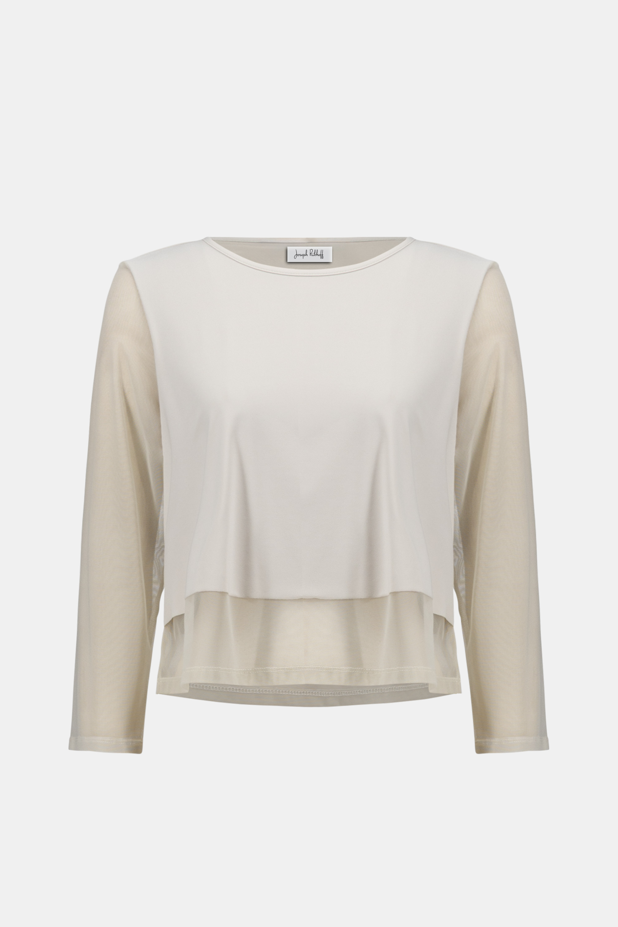 Ensemble chic à col rond et pantalon large avec filet – JOSEPH RIBKOFF