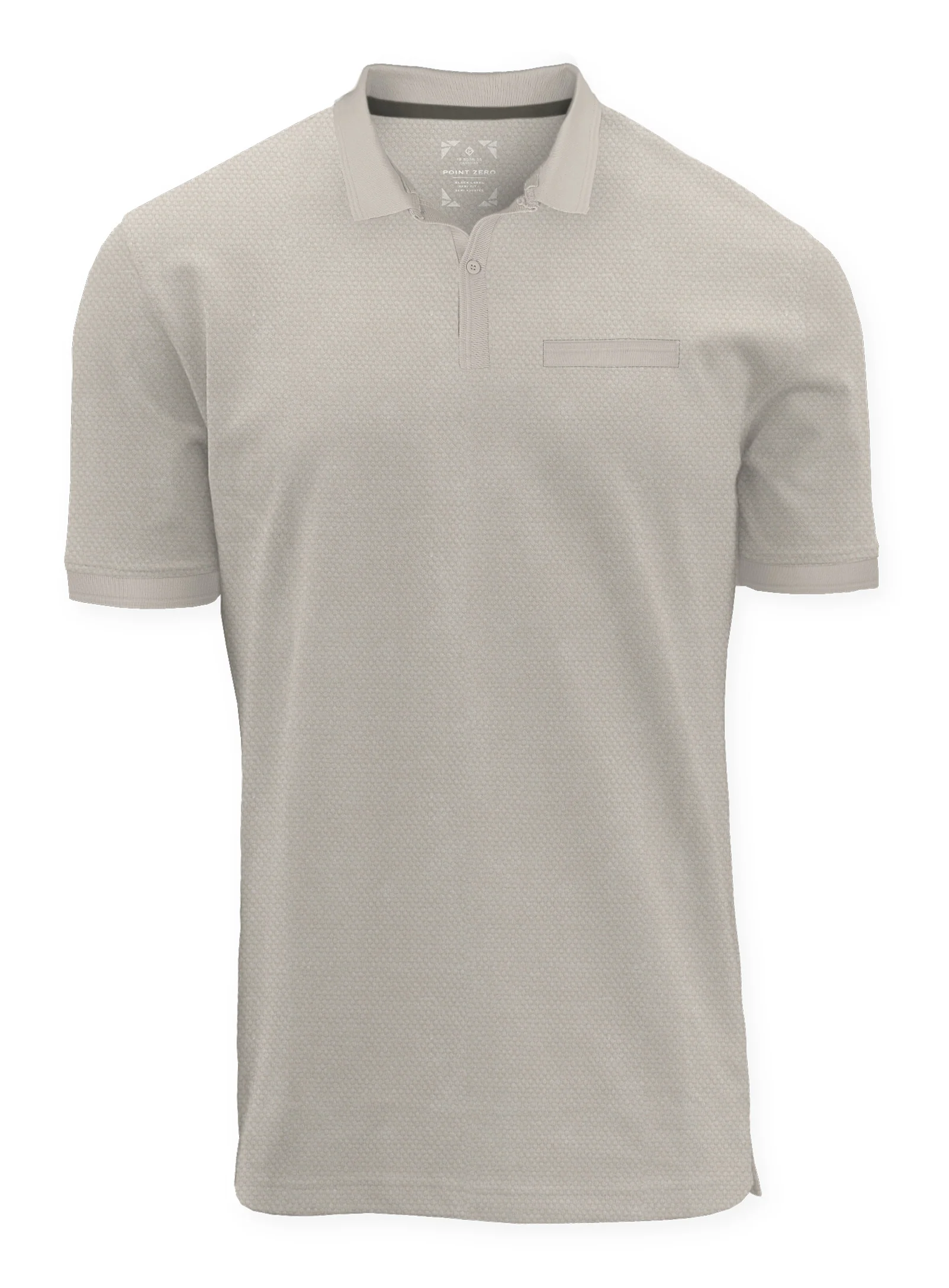 Polo Trent jacquard texturé élégant – POINT ZÉRO