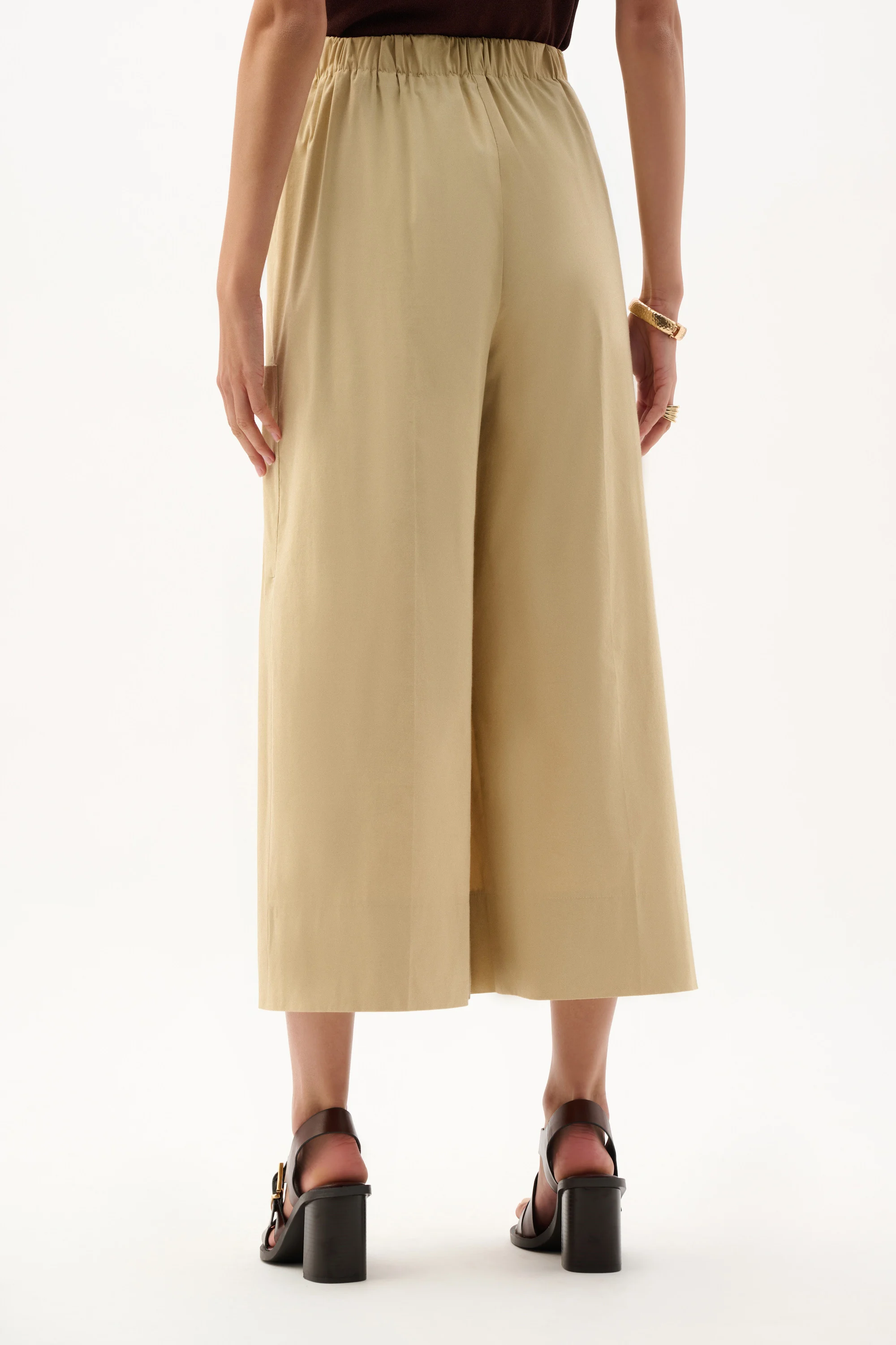 Pantalon-culotte extensible en popeline – JOSEPH RIBKOFF