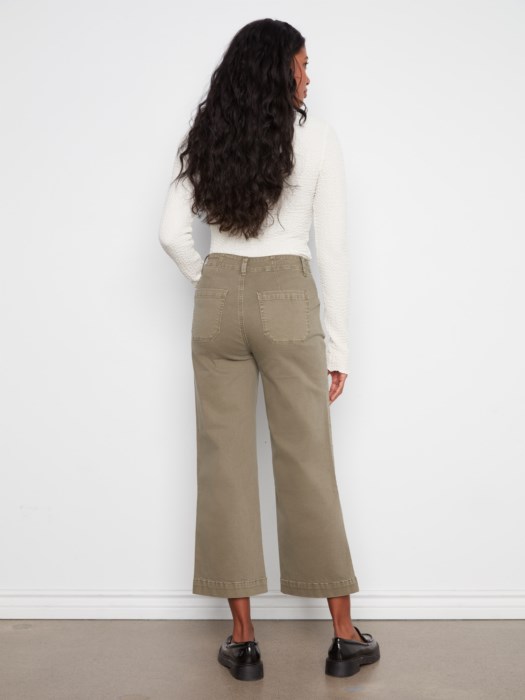 Pantalon court jambe large - CHARLIE B 
