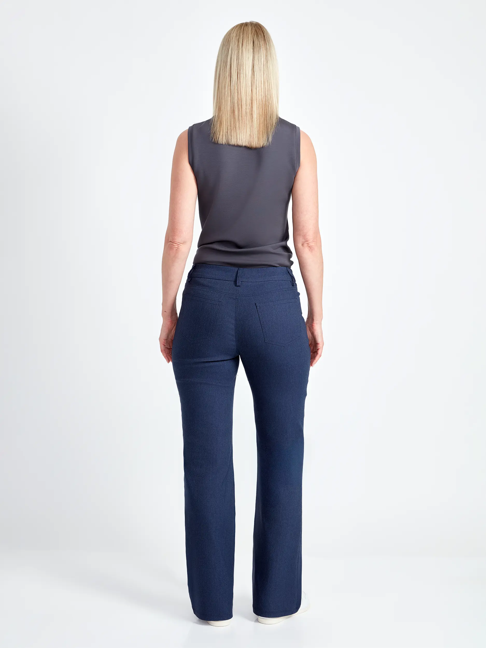 Pantalon bootcut effet denim – UP