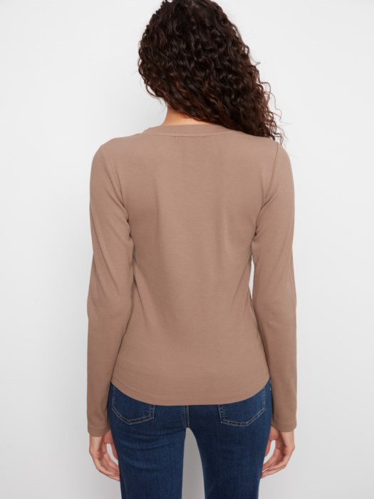 Haut Tencel col en V – CHARLIE B