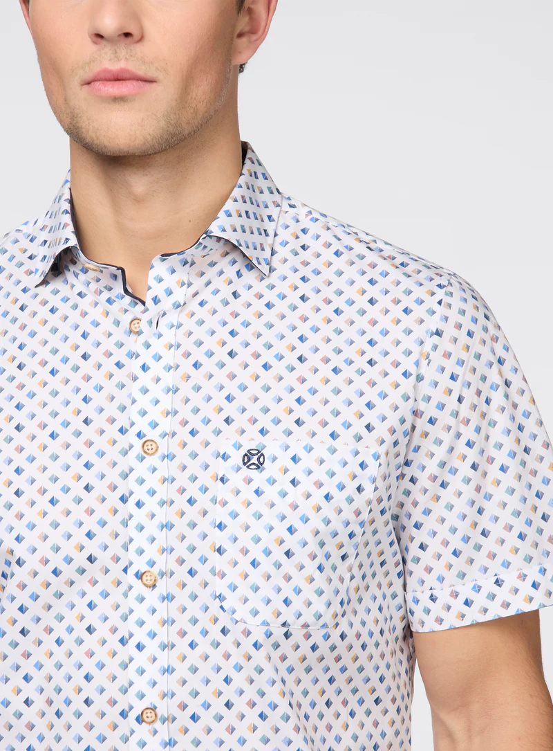 Chemise imprimé diamant – FELLOWS UNITED