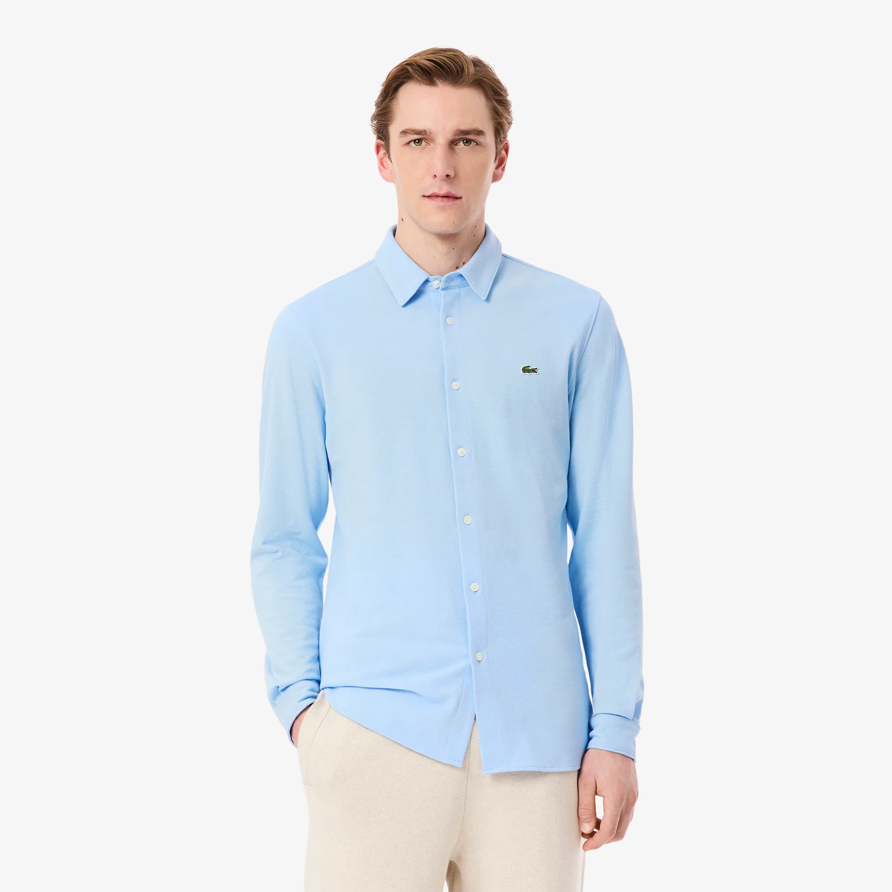 Chemise en piqué coton coupe ajustée – LACOSTE - CH0214 - LACOSTE