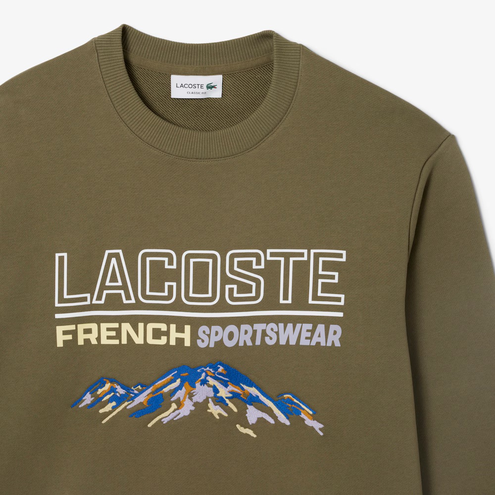 Chandail en molleton brodé - LACOSTE