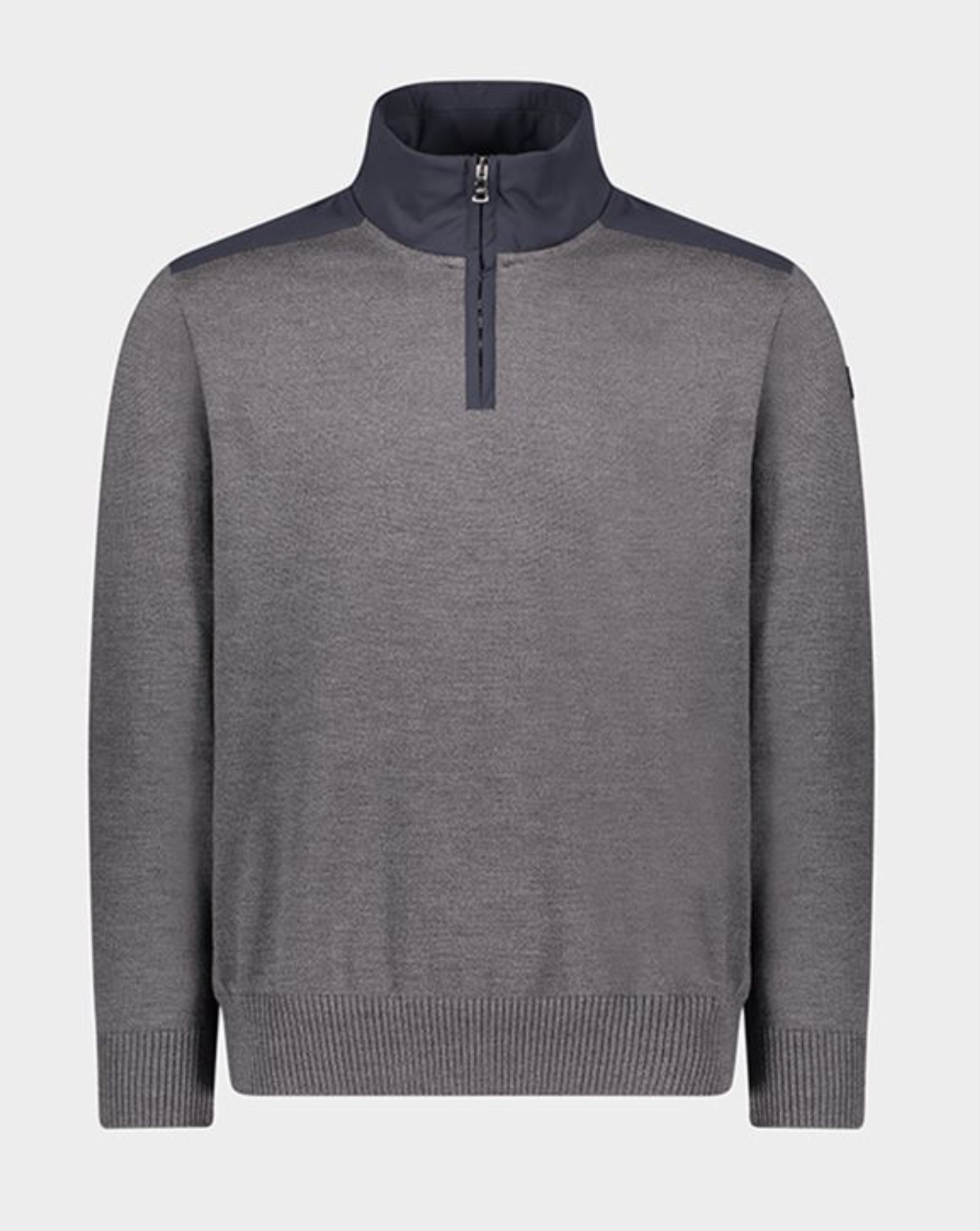 Pull en laine à demi-fermeture éclair gris - PAUL & SHARK&nbsp; - 12311135 - Paul & Shark