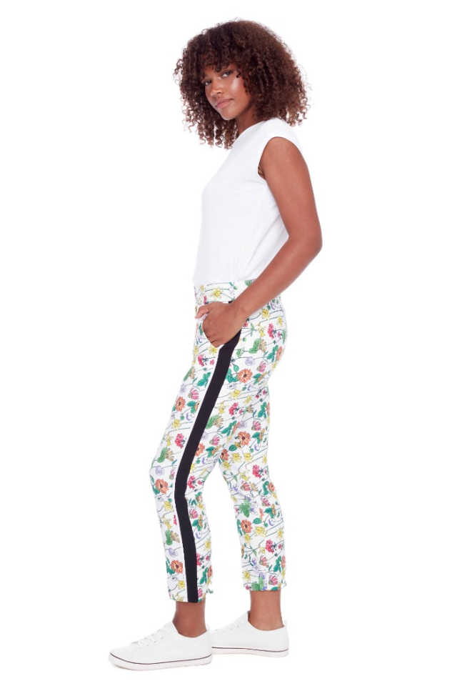 Pantalon Romy Eden floral avec bandes latérales - I LOVE TYLER MADISON - 246039 - I LOVE TYLER MADISON