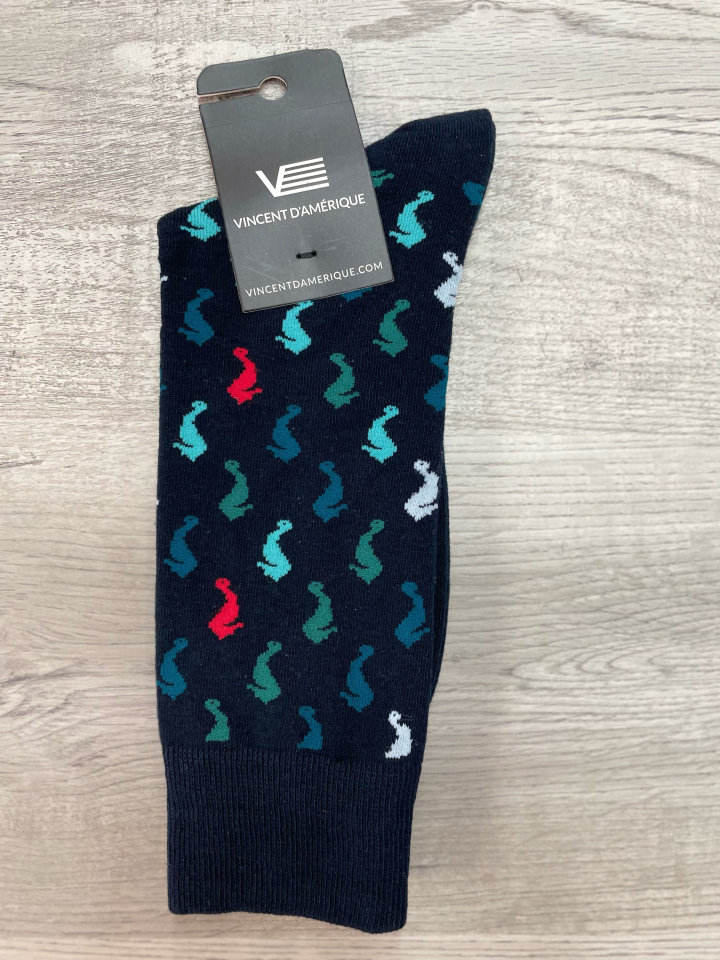 Bas à motif de dinosaures - VINCENT D'AMÉRIQUE - - Vincent d'Amérique