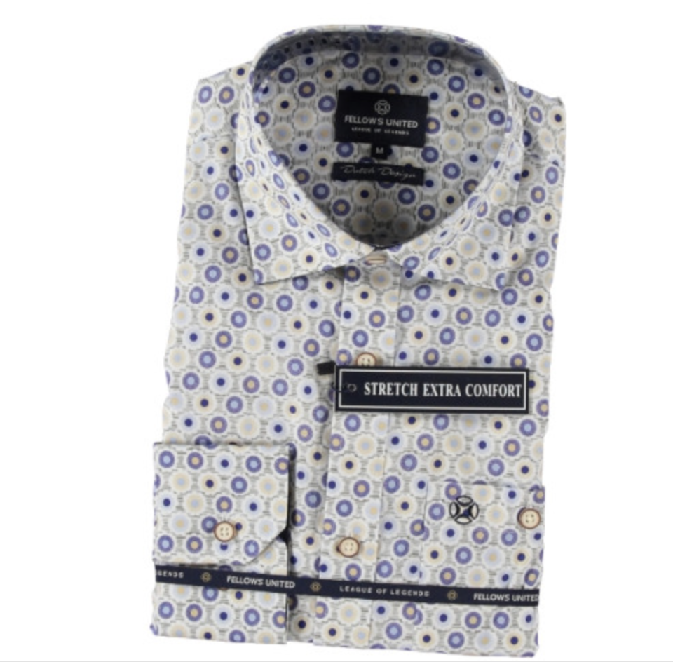 Chemise rondelles bleues - FELLOWS UNITED&nbsp; - - Fellows united