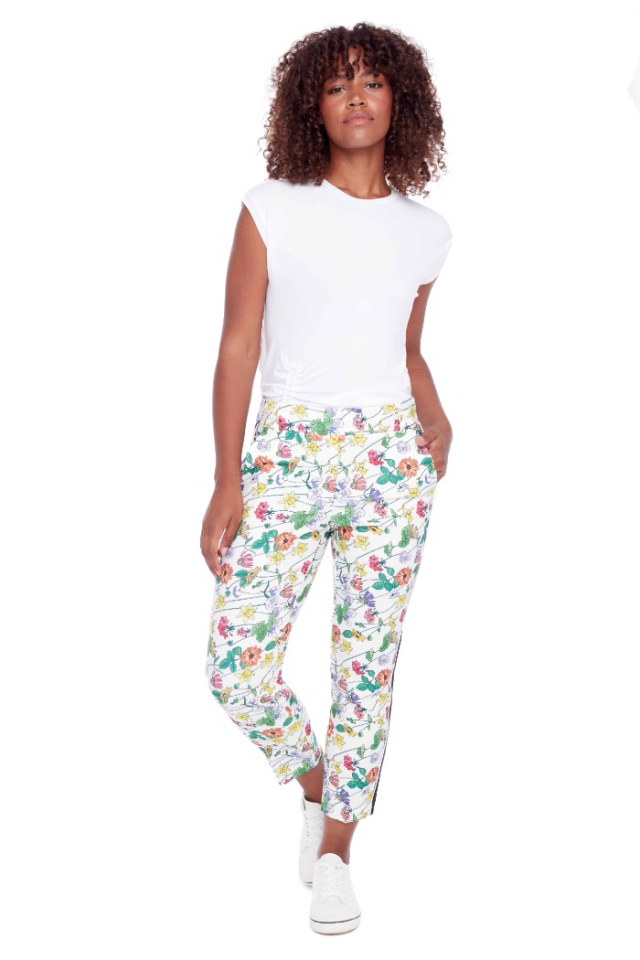 Pantalon Romy Eden floral avec bandes latérales - I LOVE TYLER MADISON
