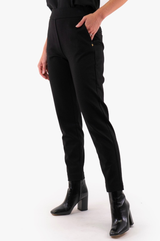 Pantalon pull-on noir - MICHAEL KORS - MB93H8HEZT - Michael Kors