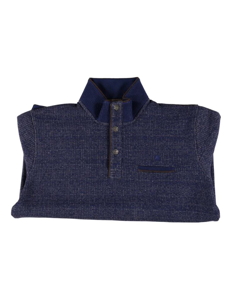 Pullover en molleton Fleece bleu - FELLOWS UNITED&nbsp; - 17201 - Fellows United