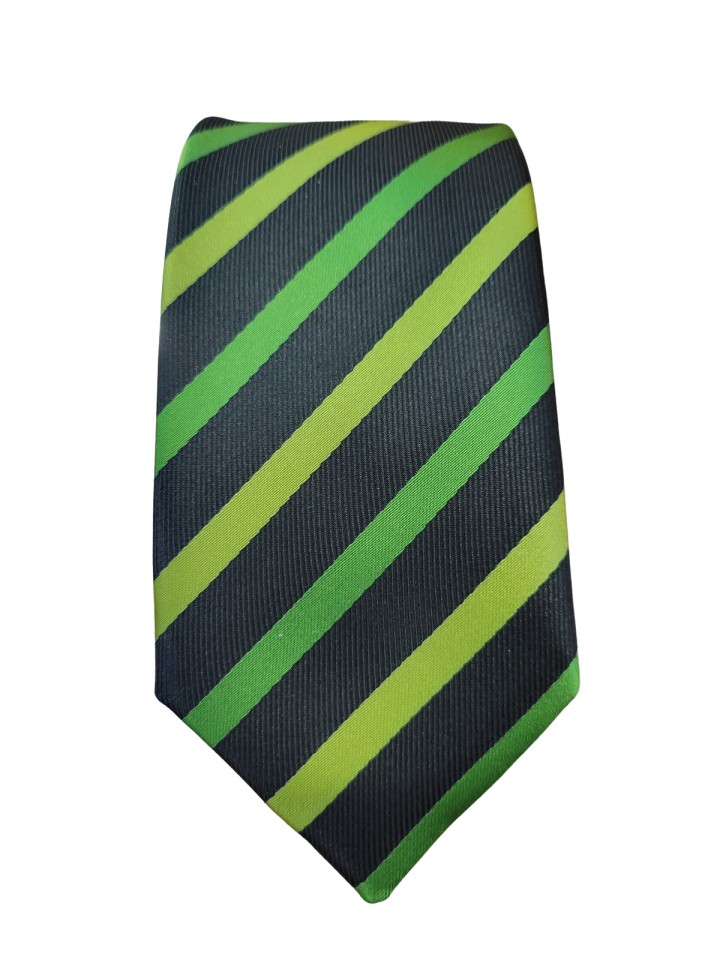 Cravate lignée verte - - 
