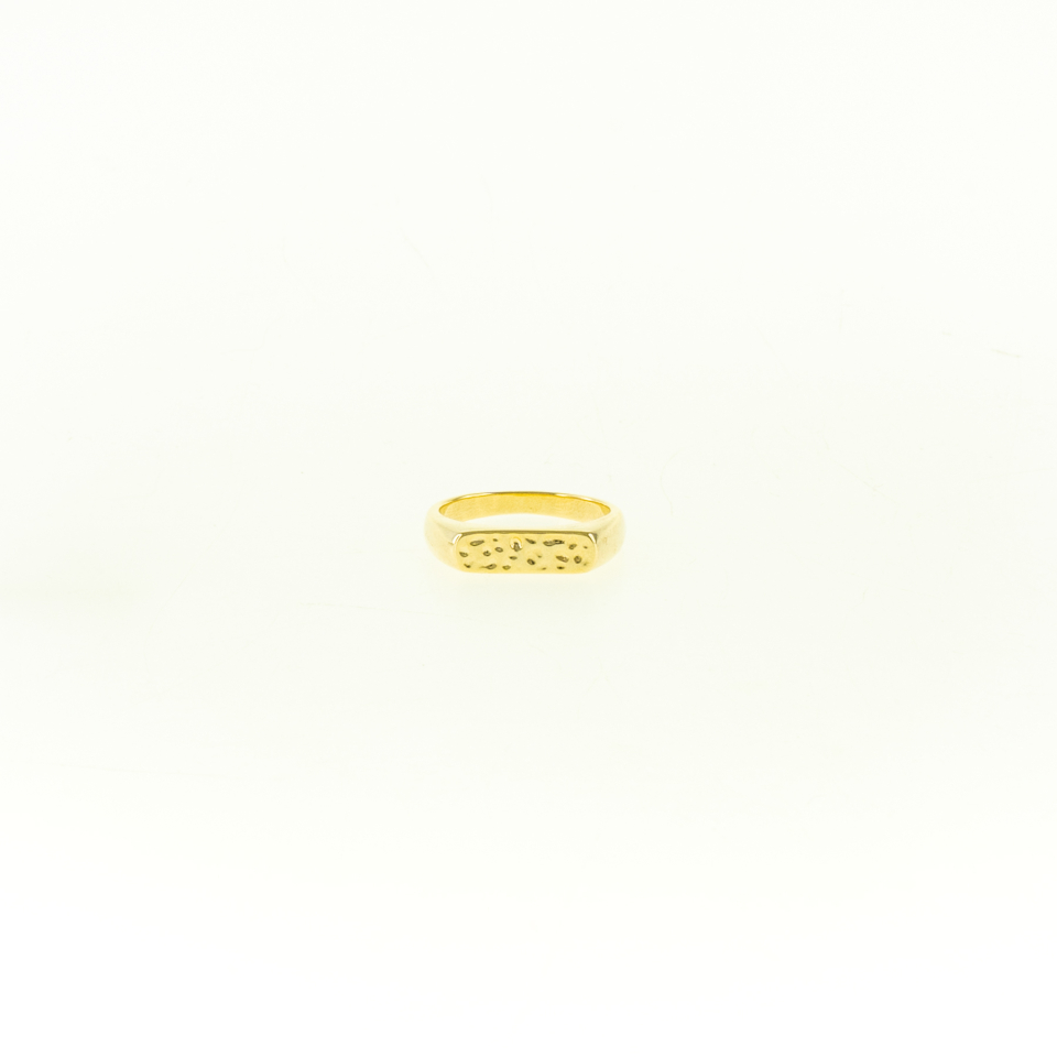 Bague avec façade martelée or - JACKIE J - YLZ2302RGD - jackiej