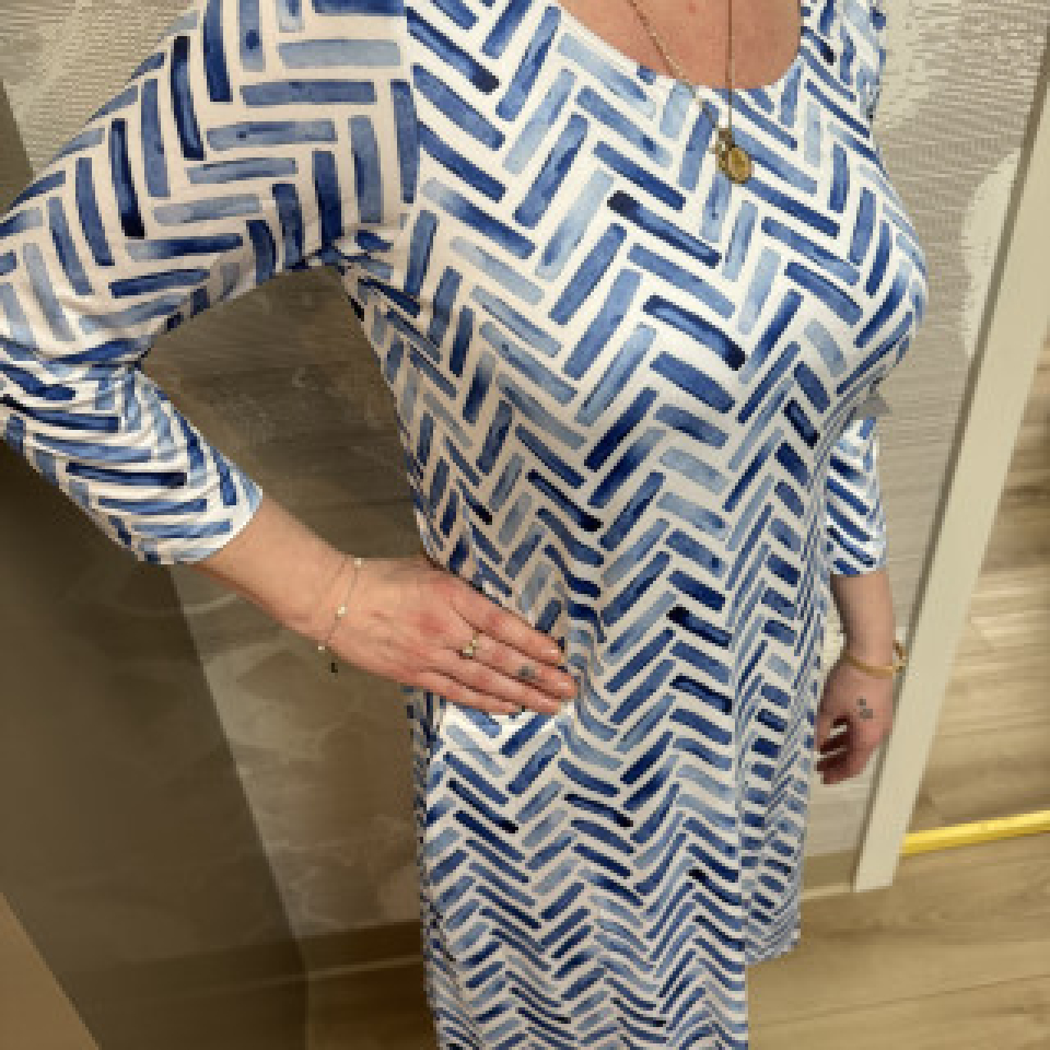 Robe à manches 3\4 avec motifs - TANGO MANGO