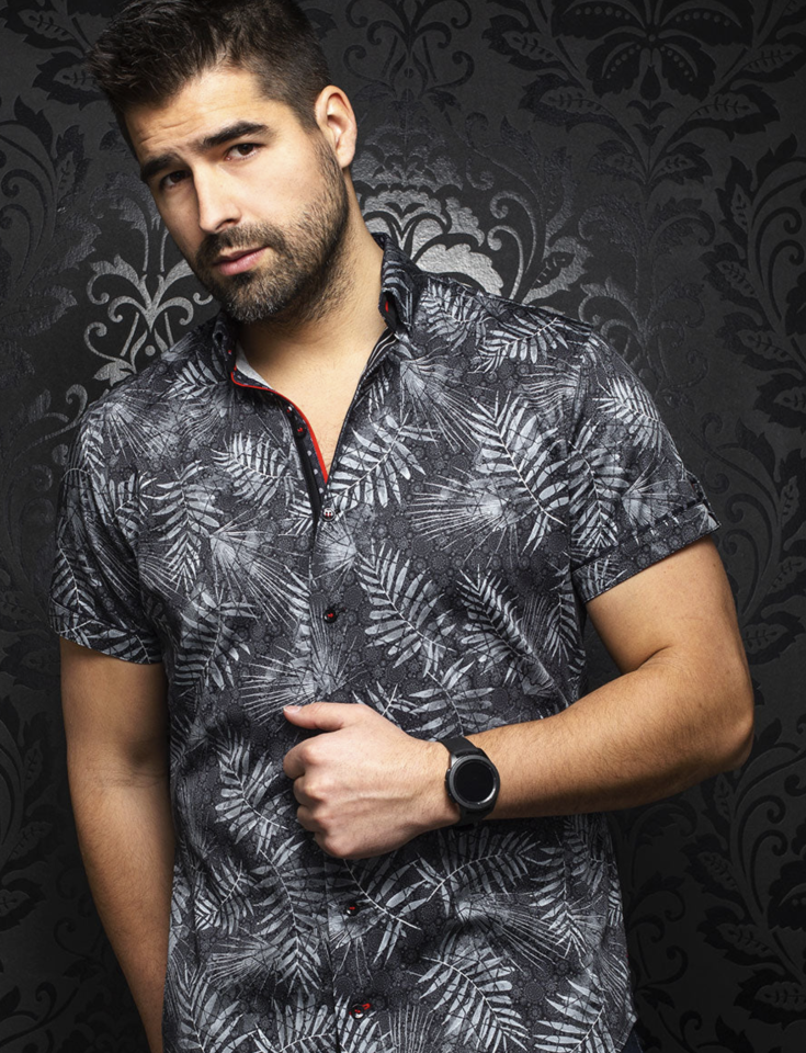 Chemise à manches courtes Eider noire - AU NOIR&nbsp; - - AU NOIR