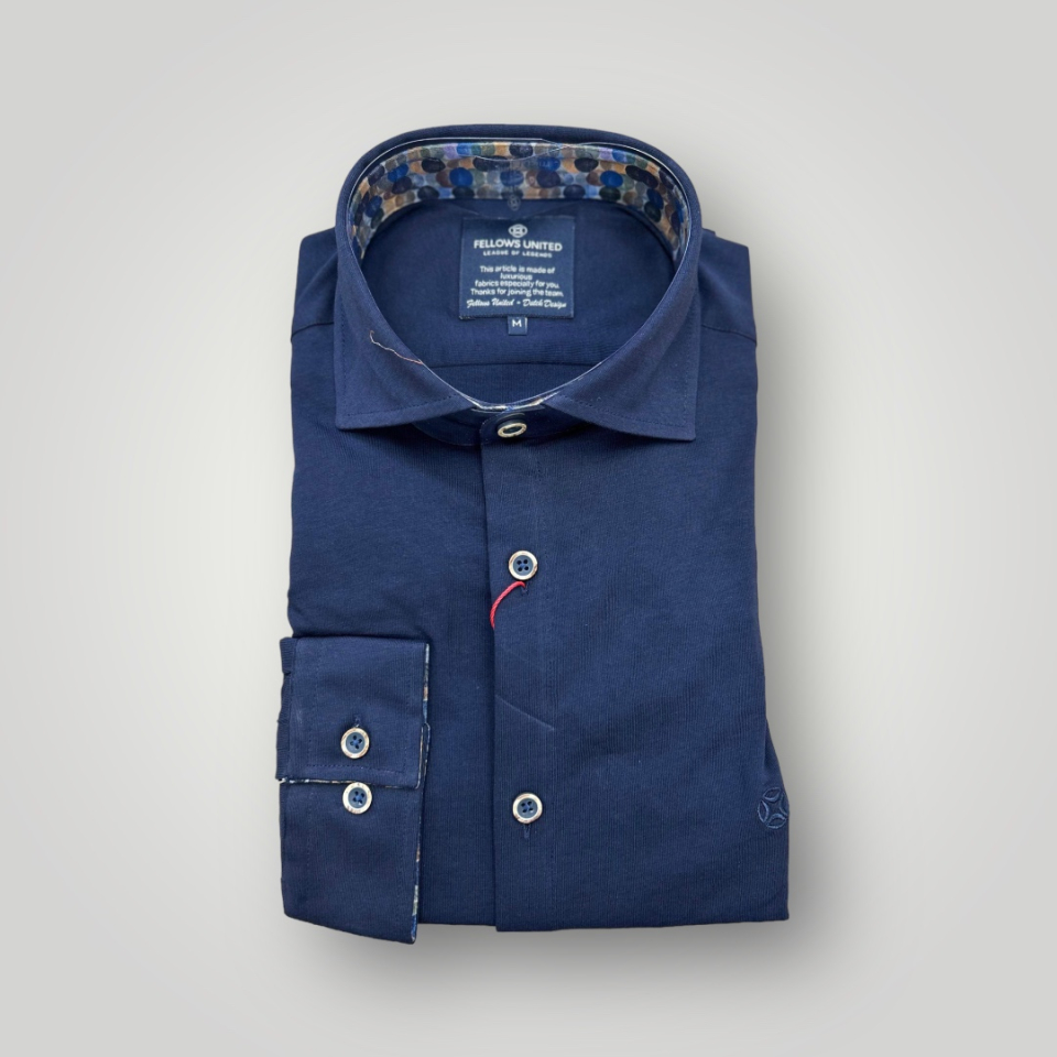 Chemise jersey bleu marine - FELLOWS UNITED - 17276 - Fellows united